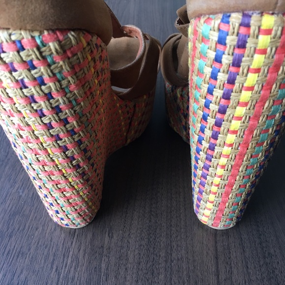 MULTI COLOR PLATFORM WEDGES - Picture 4 of 4